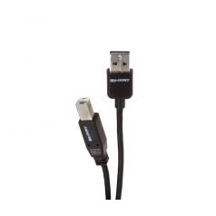 Binary USB 2.0 Reversible A Male to B Male Cable - 13.12 Ft>