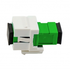 Fiber optic keystone insert, Duplex SC to SC (APC)>