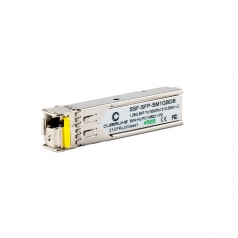 1G SFP transceiver BiDi T:1550/R:1310nm, 20Km max reach>