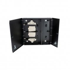 Small, 2 adapter plate capable, Split Door, With Lock, EMPTY>