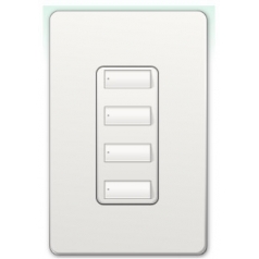 Lutron Botonera Homeworks QS cableada 4 botones>